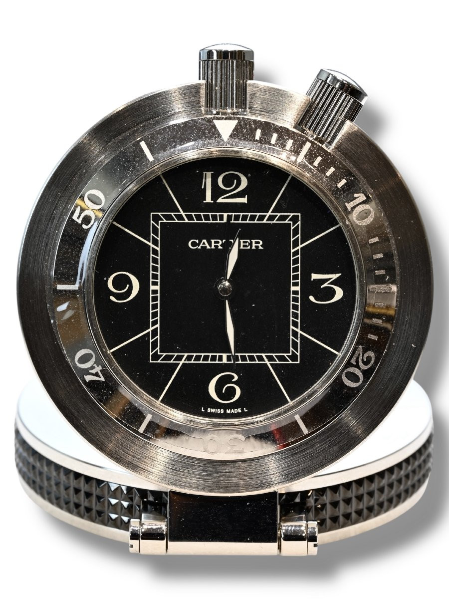Cartier - Orologio Da Viaggio - Francia Anni 80-photo-3